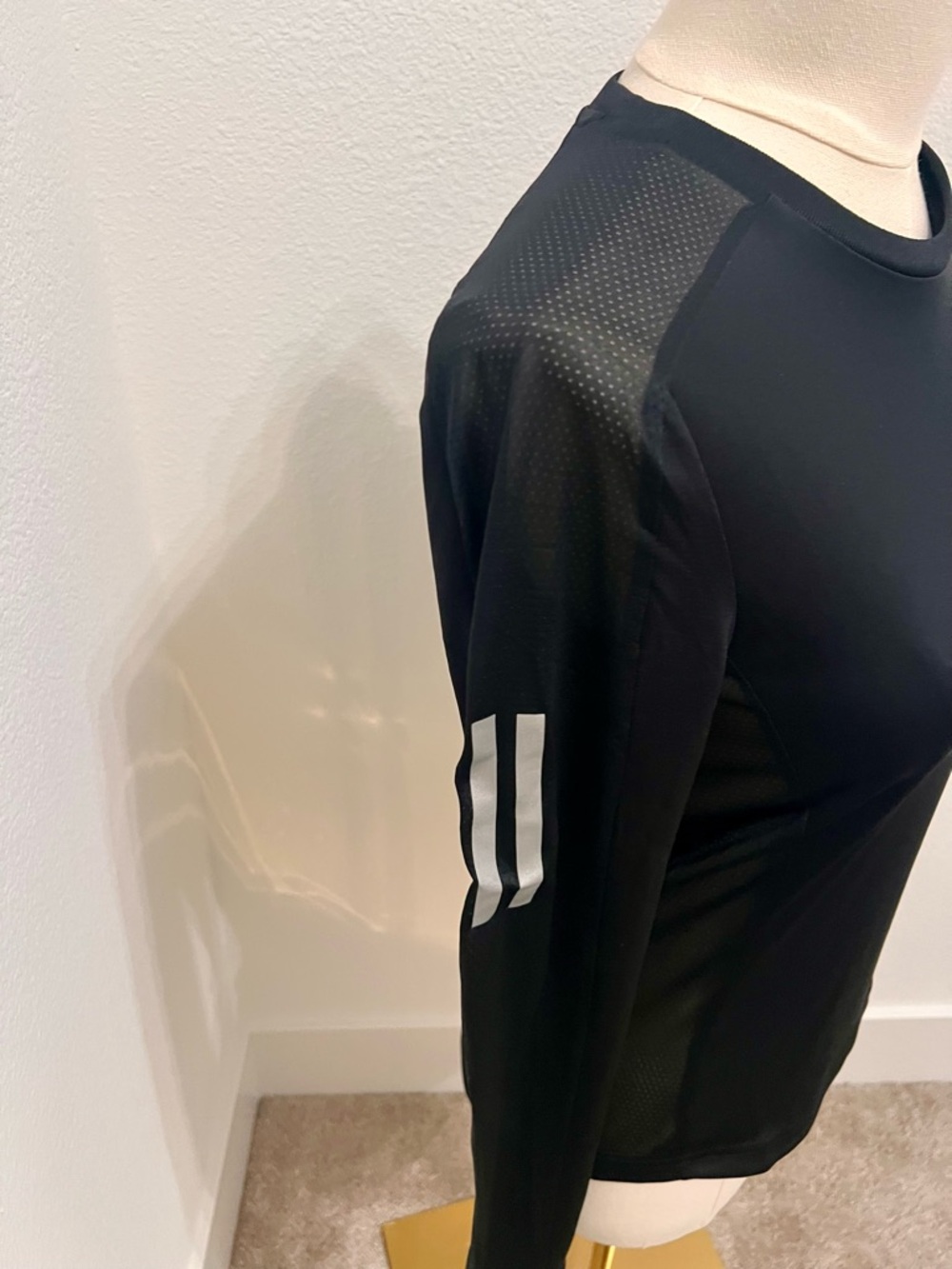 Adidas OTR Long Sleeve Running Tee Black Aeroready Lightweight Athletic Top NWT - Picture 4 of 12